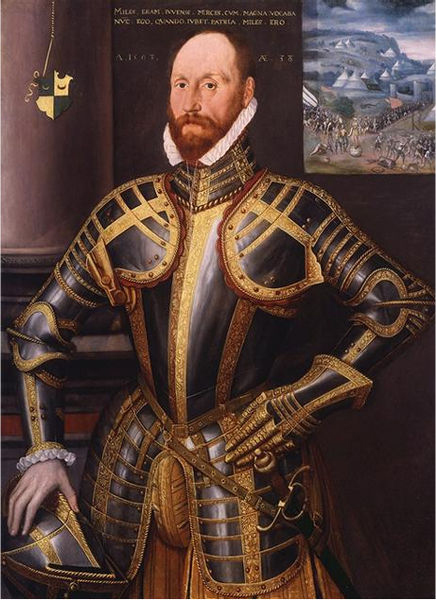 Portrait of John Farnham, Gentleman-Pensioner to Elizabeth I of England